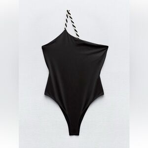 ZARA ASYMMETRIC CORD SWIMSUIT
